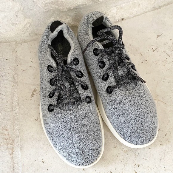 Allbirds Wool Runner Shoes Men's US 11 Gray w/ White Sole - Picture 4 of 11
